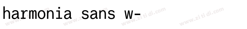 harmonia sans w字体转换